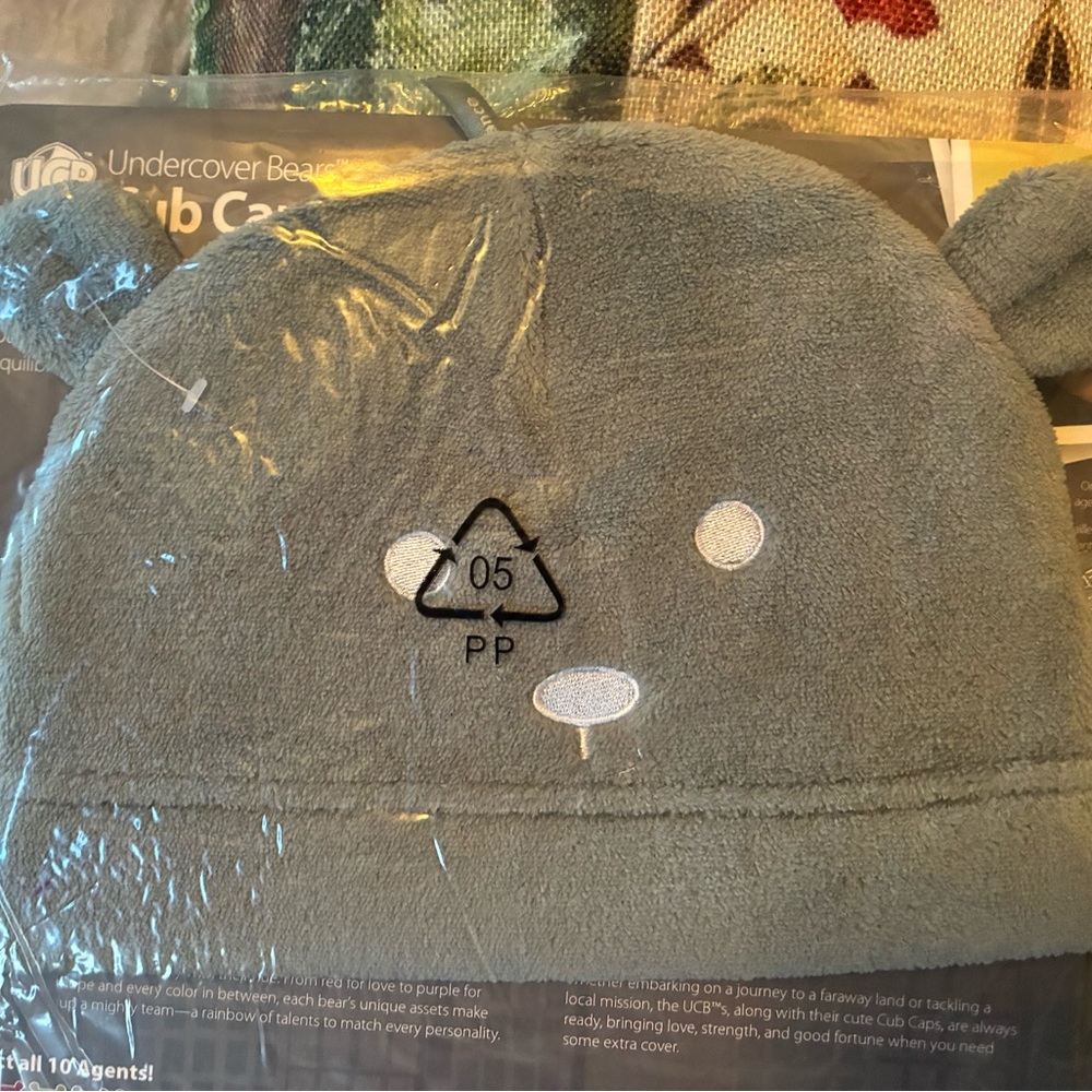 Undercover Bears Cub Caps Agent Gunther Unisex Soft Blue Grey